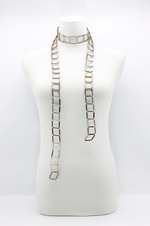Crystal Tube Lariat Necklaces