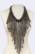 Crystal Fringe Necklaces - Long Tassle