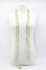Crystal Tube Lariat Necklaces