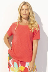 Textured Peruvian Cotton Carefree Tee