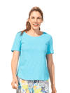 Textured Peruvian Cotton Carefree Tee