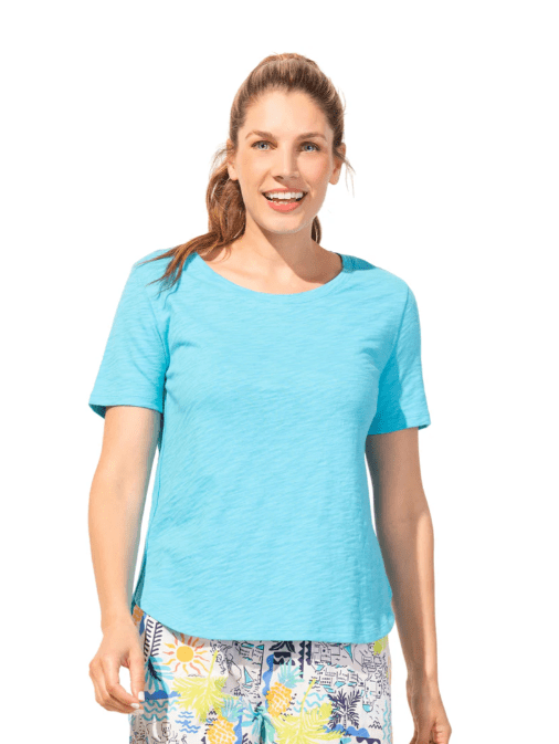 Textured Peruvian Cotton Carefree Tee