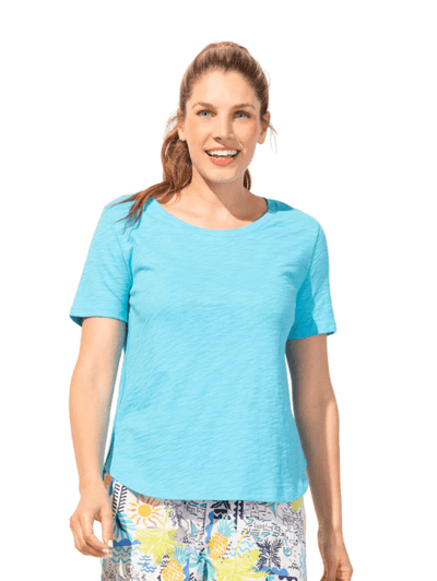 Textured Peruvian Cotton Carefree Tee
