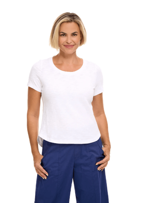 Textured Peruvian Cotton Carefree Tee