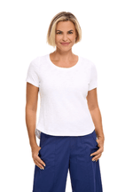 Textured Peruvian Cotton Carefree Tee