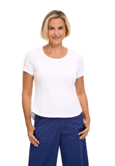 Textured Peruvian Cotton Carefree Tee