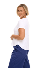 Textured Peruvian Cotton Carefree Tee