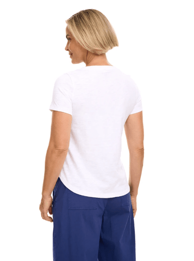 Textured Peruvian Cotton Carefree Tee