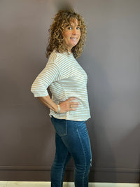 Vintage Stripe Drop Shoulder Tee