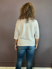 Vintage Stripe Drop Shoulder Tee
