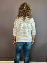 Vintage Stripe Drop Shoulder Tee
