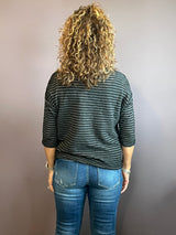 Vintage Stripe Drop Shoulder Tee