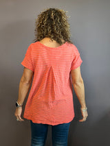 Vintage Stripe Raw Edge Tee