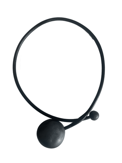 Matte Gunmetal Brittani Necklace - 19"