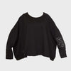 A Wide Short Sweatshirt II (Black)