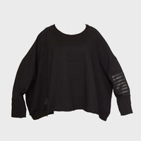 A Wide Short Sweatshirt II (Black)