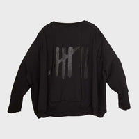 A Wide Short Sweatshirt II (Black)