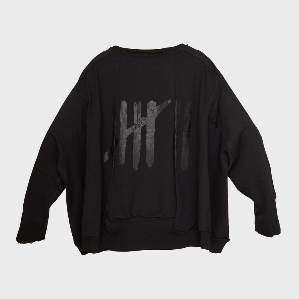 A Wide Short Sweatshirt II (Black)