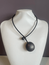 Matte Gunmetal Brigitte Necklace - 21"
