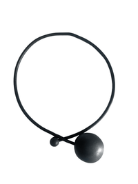 Matte Gunmetal Brigitte Necklace - 21"