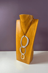 Axelle Large Silver Pendant Necklace