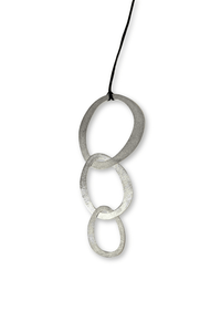 Axelle Large Silver Pendant Necklace