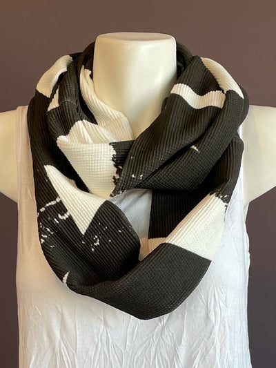 Black and White Infinity Scarf