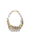 Multi-Chain Mixed Metal Necklace