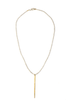 Silver And Brass Spike Necklace