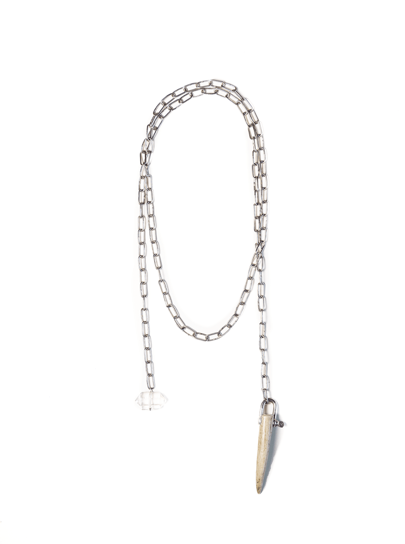 Antler And Crystal Lariat