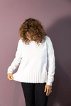 Wide Rib-Bottom Sweater