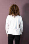 Wide Rib-Bottom Sweater