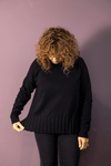 Wide Rib-Bottom Sweater