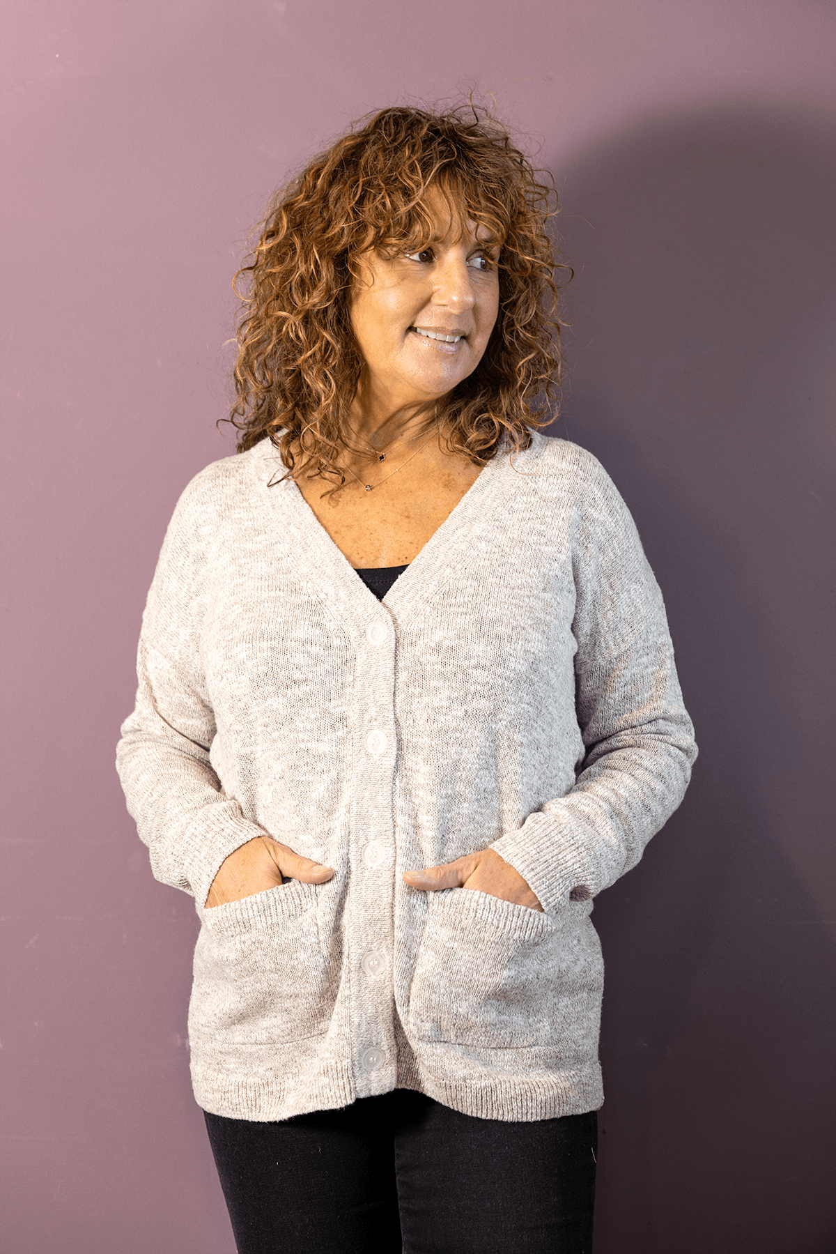 Button Cardi