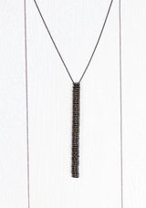 Crystal Stacked Y Necklace