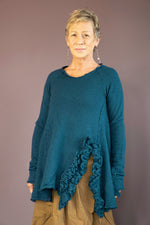 Ruffle Side Pullover Tunic