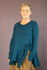Ruffle Side Pullover Tunic