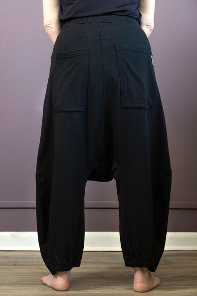 Drawstring Dropped Crotch Trousers