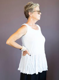 White Layering Tank - Plus Size