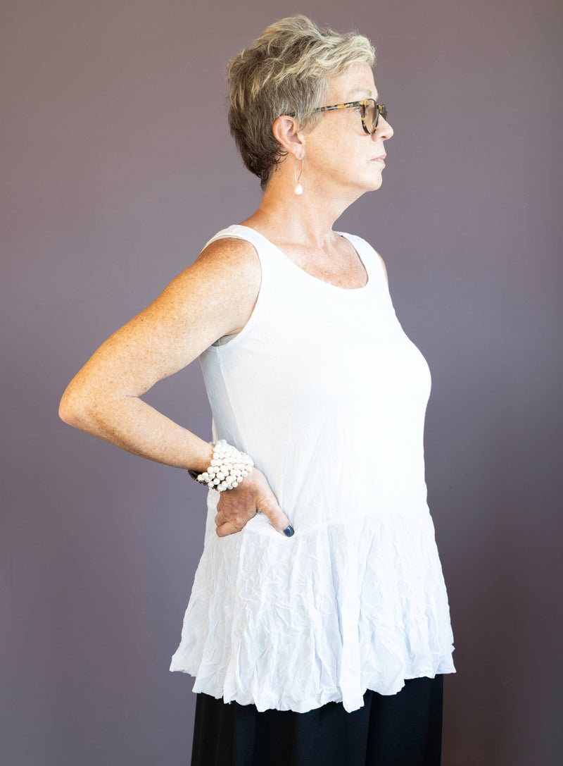 White Layering Tank - Plus Size