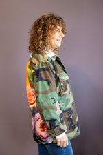 Floral Back Camo Jacket