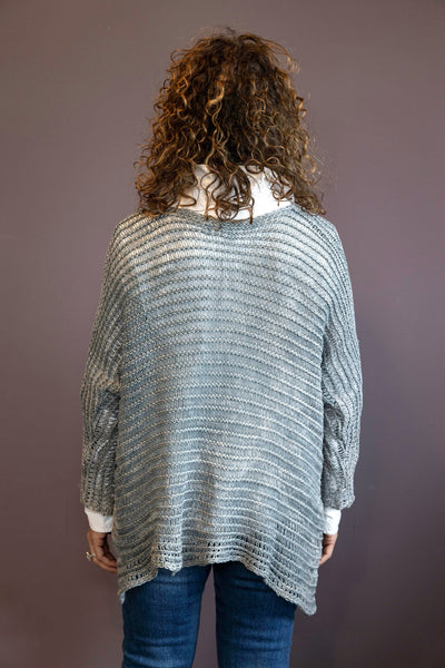 Light Grey Basic Mineral Wash Sweater