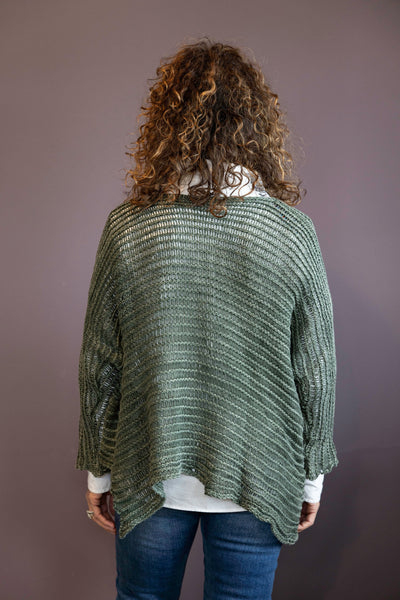 Khaki Basic Mineral Wash Sweater