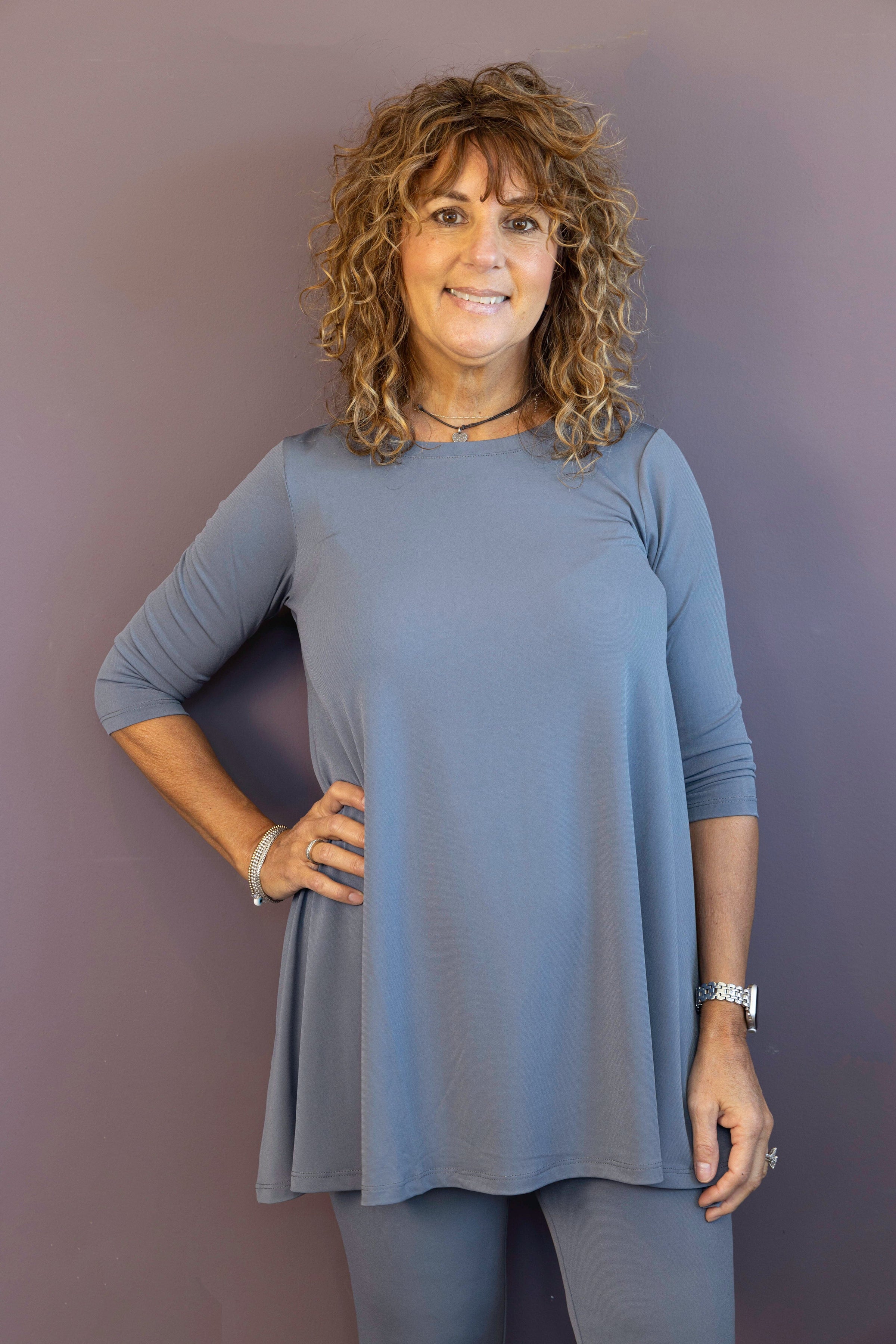 PALETTE BASICS 3/4 Sleeve Tunic - Plus Size