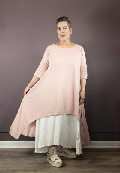 Pink Hi-Lo Tunic Dress