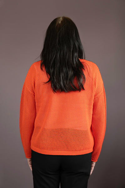 Orange Holey Sweater
