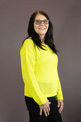 Lime Holey Sweater