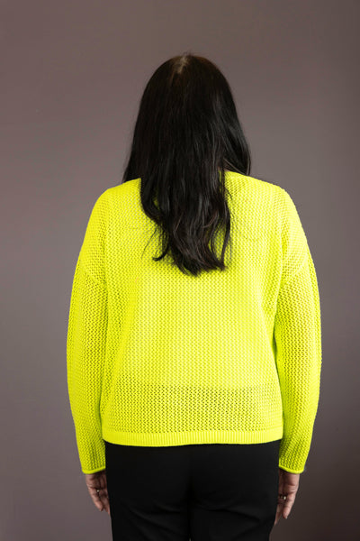 Lime Holey Sweater