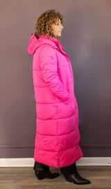 Hot Pink Puffer Coat