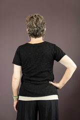 Black Knit Tee